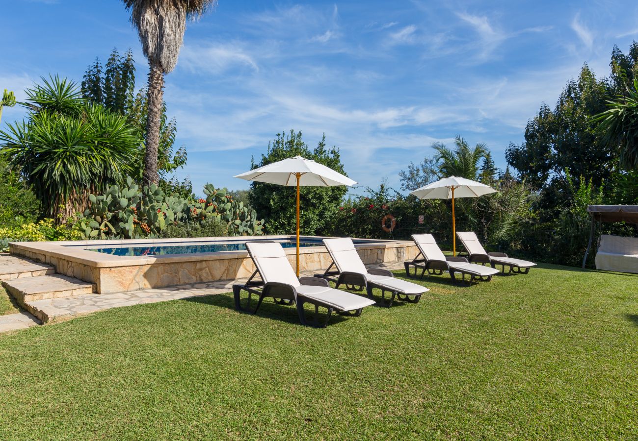 Country house in Pollensa / Pollença - Finca Majorca with heated pool, billard and table tennis 