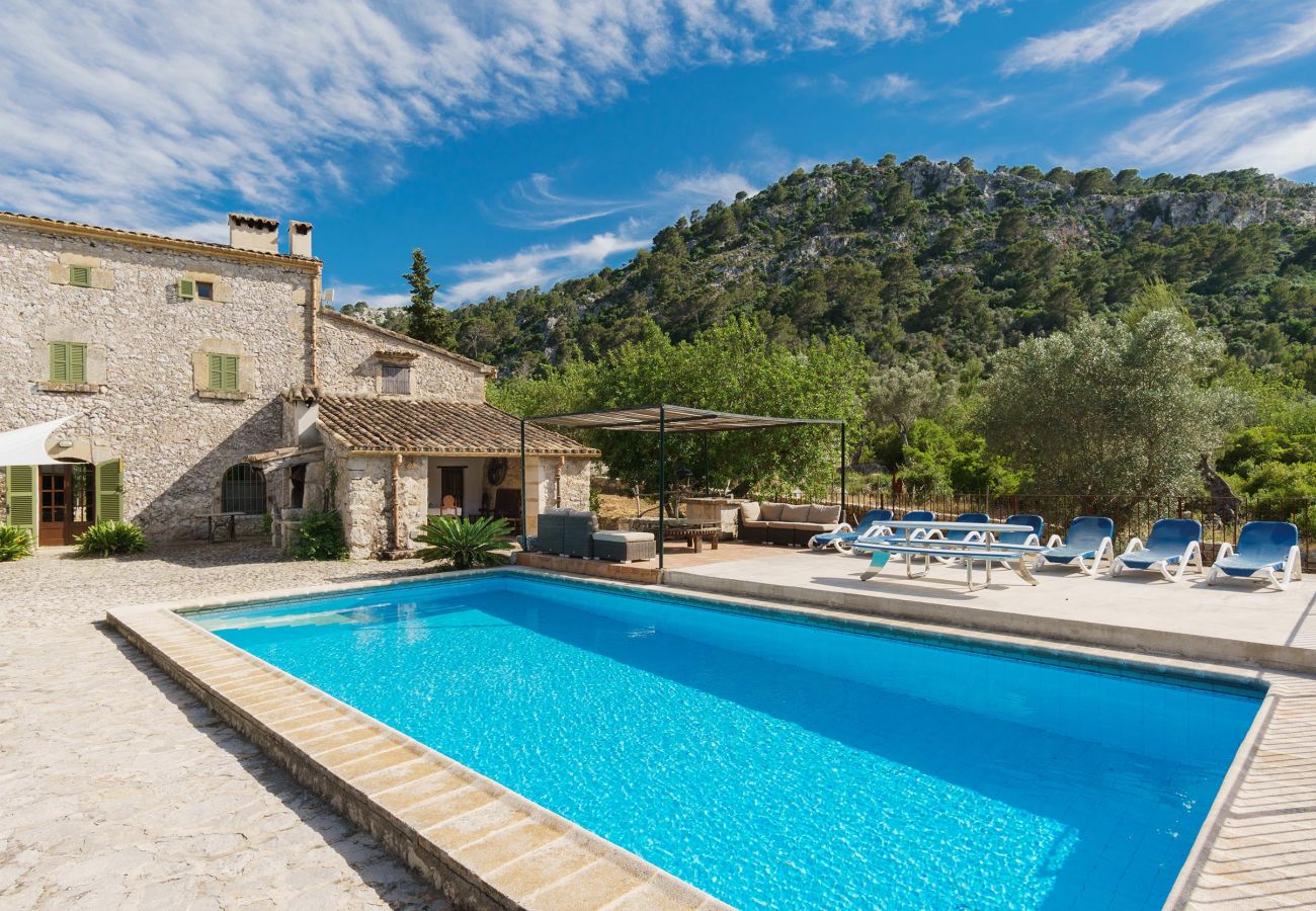 Country house in Pollensa / Pollença - Golf Vacation Pollensa - Finca with pool and views